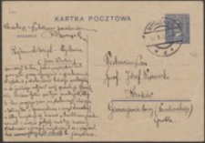 [Kartka pocztowa Rajmunda Bezgela do Józefa Wiśniowskiego, 11.10.1928]