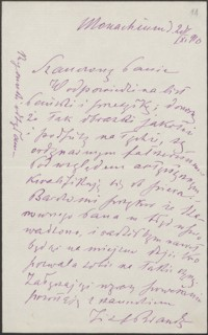 [List Józefa Brandta do Józefa Wiśniowskiego, 20.11.1910]