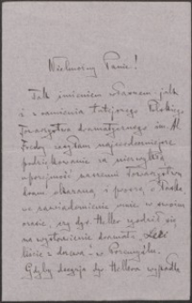 [List Edwarda Lorenza do Józefa Wiśniowskiego, 06.02.1913]