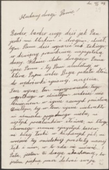 [List Gustawa Kaczkowskiego do Józefa Wiśniowskiego, 18.08.1903]