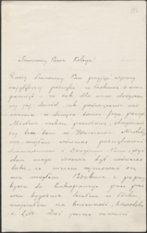 [List Stefana Żeromskiego do Józefa Wiśniowskiego, 21.11.1903]