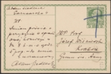 [Kartka pocztowa Adama Siedleckiego do Józefa Wiśniowskiego, 08.07.1908]