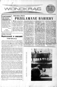 Widnokrąg : tygodnik kulturalny. 1961, R. 1, nr 2 (8 października)