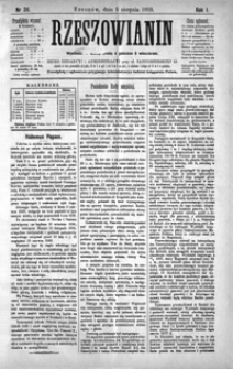 Rzeszowianin. 1903, R. 1, nr 24-27 (sierpień)