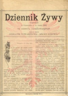 Dziennik Żywy wygłoszony w Przemyślu d. 12 lutego 1893 na wieczorku literacko-muzycznym urządzonym staraniem delegatek Towarzystwa "Szkoły Ludowej"