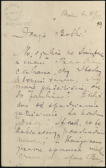 [List Marii Konopnickiej do Zofii i Bolesława Królikowskich, 8.03.1899]