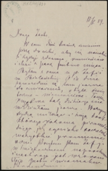 [List Marii Konopnickiej do córki Zofii, 15.05.1899]