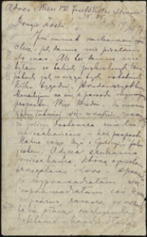 [List Marii Konopnickiej do Zofii i Bolesława Królikowskich, 19.10.1897]