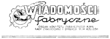 Wiadomości Fabryczne : organ Komitetu Fabrycznego PZPR Rady Zakładowej i Dyrekcji WSK Rzeszów. 1951 (21 grudnia)