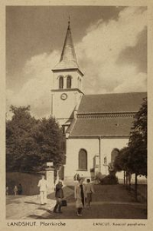 Łańcut : Kościół parafialny = Landschut Pfarrkirche [Fotowidokówka]