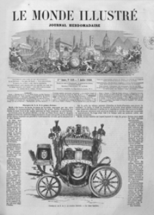 Le Monde Illustré : journal hebdomadaire. T. 7, 1860, R. 4, nr 169-194 (Juillet - Décembre)