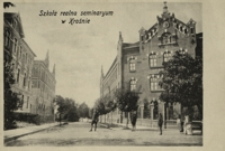 Szkoła realna seminarium w Krośnie [Pocztówka]