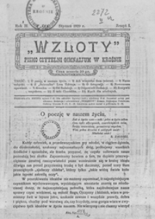 Wzloty : pismo Czytelni Gimnazjum w Krośnie. 1929, R. 2, Z. 1 (styczeń)