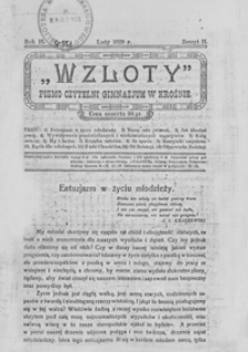 Wzloty : pismo Czytelni Gimnazjum w Krośnie. 1929, R. 2, Z. 2 (luty)