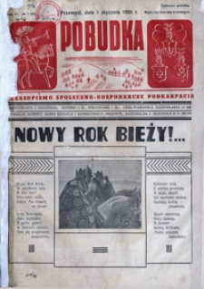 Pobudka : czasopismo społeczno-gospodarcze Podkarpacia. 1938, R. 4, nr 1-2 (styczeń)