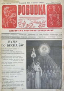 Pobudka : czasopismo społeczno-gospodarcze. 1938, R. 4, nr 11 (czerwiec)