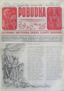 Pobudka : ilustrowany dwutygodnik Związku Szlachty Zagrodowej. 1938, R. 4, nr 21 (listopad)