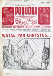 Pobudka : ilustrowany dwutygodnik Związku Szlachty Zagrodowej. 1939, R. 5, nr 7-8 (kwiecień)
