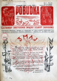 Pobudka : ilustrowany dwutygodnik Związku Szlachty Zagrodowej. 1939, R. 5, nr 9-10 (maj)