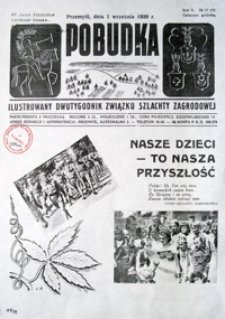 Pobudka : ilustrowany dwutygodnik Związku Szlachty Zagrodowej. 1939, R. 5, nr 17 (wrzesień)