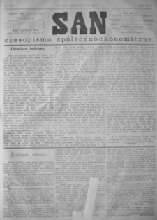 San : czasopismo społeczno-ekonomiczne. 1879, nr 31-35 (sierpień)