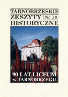 Tarnobrzeskie Zeszyty Historyczne. 1999, nr 20 (październik)
