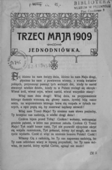 Trzeci Maja 1909 : jednodniówka