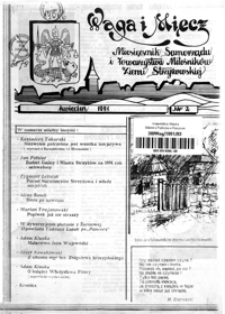 Waga i Miecz : miesięcznik Samorządu i Towarzystwa Miłośników Ziemi Strzyżowskiej. 1991, [R. 1], nr 2 (kwiecień)