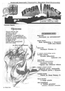 Waga i Miecz : miesięcznik Samorządu i Towarzystwa Miłośników Ziemi Strzyżowskiej. 1993, [R. 3], nr 6 (czerwiec)