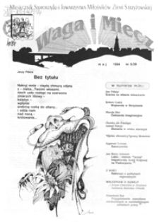 Waga i Miecz : miesięcznik Samorządu i Towarzystwa Miłośników Ziemi Strzyżowskiej. 1994, [R. 4], nr 5 (maj)