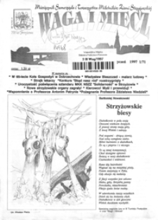Waga i Miecz : miesięcznik Samorządu i Towarzystwa Miłośników Ziemi Strzyżowskiej. 1997, [R. 7], nr 1 (styczeń)