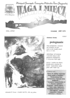 Waga i Miecz : miesięcznik Samorządu i Towarzystwa Miłośników Ziemi Strzyżowskiej. 1997, [R. 7], nr 9 (wrzesień)